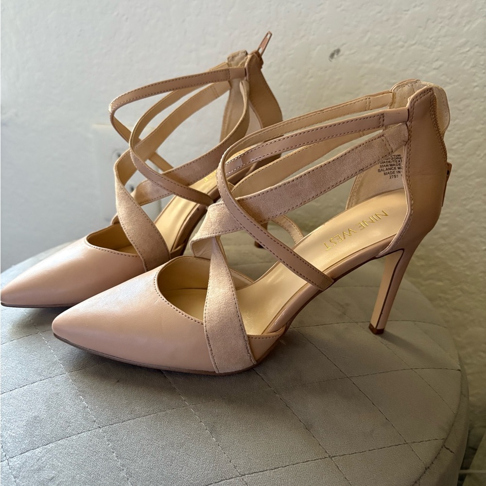 Nine West Blush Strappy Heels